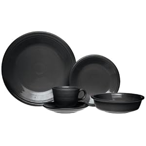 Fiesta 20-Piece, Service for 4 Dinnerware Set, Black