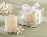Plumeria Floral-Scented Candle with Ceramic Candle Holder Set of 4 (Set of 24) - Baby Shower Gifts &