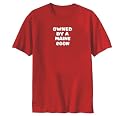 T-Shirt Red " Owned Maine Coon " Cat