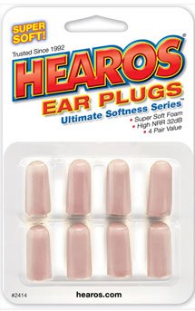 Hearos pack of 8 Ear Plugs - Ultimate Range