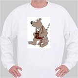 Sweatshirt with binoculars, bear, hunter, forester by 