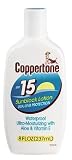 Coppertone UltraGuard Sunscreen Lotion, SPF 15, UVA/UVB Protection, Waterproof,  8-Ounce Bottles (Pack of 2)