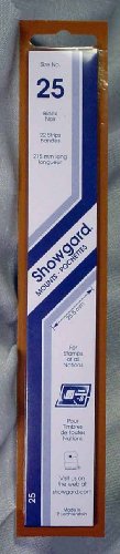 Showgard Strip Style Black Stamp Mounts Size 25