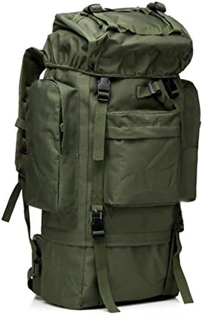 Ezflora Generic 65L Outdoor BackPack Tactical Military Trekking Field Bag Camping Hiking Camouflage Rucksack 7 Color Optional,Army Green