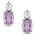 Sterling Silver 3 CT TGW Amethyst and Created title=
