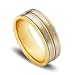 14k Gold Two-Tone Men's Wedding Band.