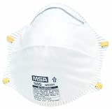 MSA Safety Works 10102485 Respirator N-95 Harmful Dust Disposable with Odor Filter, 1-Pack