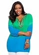 Ashley Stewart Women's Plus Size Dip Dye Embellished Kurta