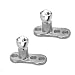 14 Ga (1.6 mm) -30 Pieces Wholesale Package of 316L Surgical Steel Dermal Anchor including 2 Sizes Clear Gem set Flat Bottom Dome internally Threaded