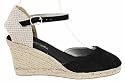 F1542As Damen Sandalen Espadrilles mit Keilabsatz