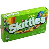 Skittles Sour Bite Size Candies - 3.2 oz. Theater Size Box (Pack of 6)