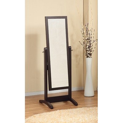 Hokku Designs Loft Cheval Adjustable Mirror in Rich Matte Coffee Bean EL-27166