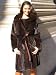 CHIC NEW MAHOGANY MINK FUR COAT sz8 #10587