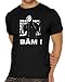 Garten & Freizeit : Touchlines Bruce Lee BÄM ! T-Shirt, Black, Größe: L