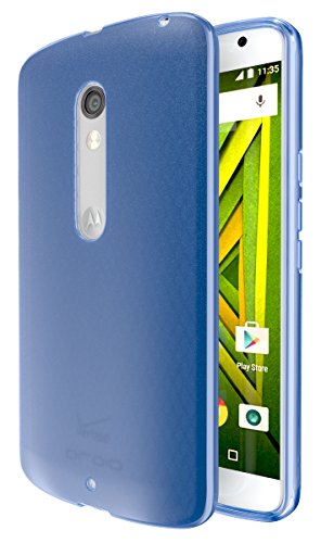 DROID MAXX 2 Case, Cimo [Matte] Premium Slim Fit Flexible TPU Case for Motorola Verizon DROID MAXX 2 / Moto X Play (2015) - Blue