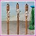 Bamboo Polynesian Torches with Shells (3pcs)
