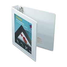 Avery Framed Presentation EZD Locking View Binder, 1.5 Inch Capacity, White (68060 )