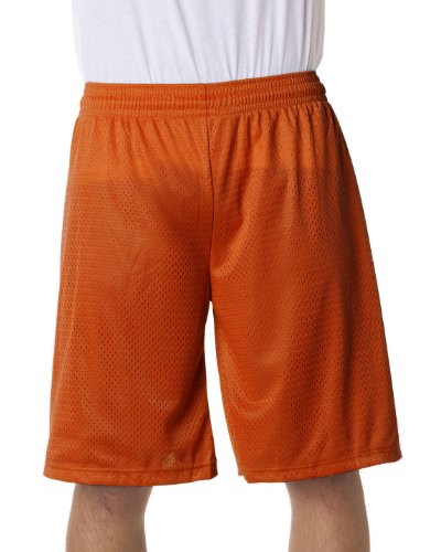 Badger Adult Athletic Tricot Liner Mesh Short, Burnt Orange, XXXX-Large