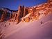 Skier Enjoys Alpenglow, Cedar Breaks National Monument, Utah, USA Art Photographic Poster Print by Howie Garber, 48x36
