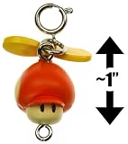 Propeller Mushroom ~1 Mini Figure New Super Mario Bros Wii Zipper Pull/Charm Series Propeller Mushroom ~1 Mini Figure New Super Mario Bros Wii Zipper Pull/Charm Series