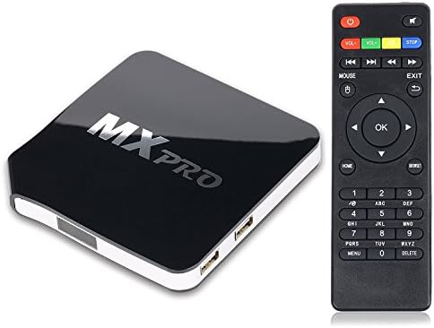 Vostronics Android 4.4 Tv Box Quad Core Amlogic 1080P HD 4K Kodi Streaming Media Player Box WiFi 3D Blutooth Airplay - Black