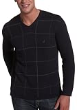 Nautica Sportswear Men's Cotton Jersey Windowpane Sweater
