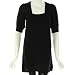 Aqua Cashmere Sweater Dress Black S