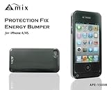 �y�A�E�g���b�g�zamix iPhone4/4S�Ή� �o�b�e���[�P�[�X PROTECTION FIX �G�i�W�[�o���p�[ for iPhone4/4S 1500mAh�@�O���b�V�[�u���b�N