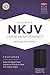 NKJV Large Print Compact Reference Bible, Black Bonded Leather with Magnetic Flap