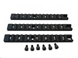 G36/G36c Airsoft Handguard Rails Long Black Picatinny
