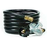 Camco 57721 Low Pressure Gas Regulator with 12' Hose