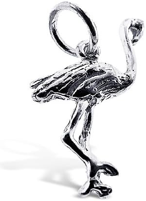 Sterling Silver 925 Authentic Fabulous Flamingo Charm, Adjustable Fit with High Quality Finish