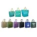 3 Insulated Aqua Color Tote Bags + Reusable Grocery Tote Bag 6 Pack Combo