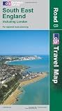 Travel Map - Road 08 - South East England 1 : 250 000 - Including London - For regional route planning (OS Travel Map - Road Map) - Ordnance Survey