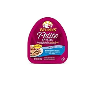 Wellness Natural Pet Food Petite Entrees Mini-Filets Natural Grain Free Wet Dog Food, Roasted Chicken Recipe, 3 Ounce Wellness Natural Pet Food Petite Entrees Mini-Filets Natural Grain Free Wet Dog Food, Roasted Chicken Recipe, 3 Ounce