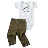 Kee-Ka Sweetpea Short Sleeve Bodysuit & Leggings In Size 3-6Mos