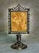 Song of the Angels Lithophane Victorian Stand Antique Brass Image