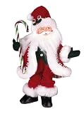 Annalee 9-Inch Peppermint Santa