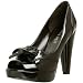Nine West Women's Decors Peep Toe Platform,Wine Syn,10 M