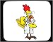 Mouse Pad with hen, chemistry, chemist, rooster