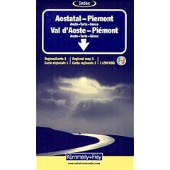 K�mmerly & Frey Karten, Aostatal, Piemont: Aosta - Piedmont Sheet 1 (Map)
