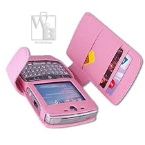 Wireless Technologies Premium Leather Wallet Style Pouch for Motorola Q