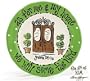 Religious Themed Brightly Colored Plate Joshua 24:15