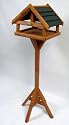 Wooden Bird table with removable nut holder