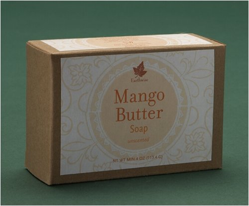 All Natural Mango Butter Soap, Unscented and Handmade