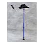 Platform Crutch - 1 Adult Size- Epoxy-coated adult platform crutch with Velcro� sleeve and form-fitted rubber handle. Height adjustable sleeve to floor from 36" to 44" (90 cm. to 110 cm.). Distance from grip to sleeve and angle of grip are fully adjustable. Comes fitted with a model T10 Pivoflex tip. Available in 2 colors. Indicate color selection in Comments section during Check Out.