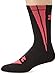Under Armour Men's Daggar Crew Socks, Black/Cerise, One Size