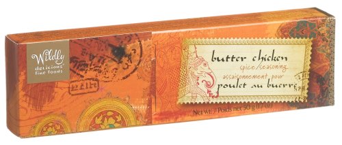 Wildly Delicious Butter Chicken Seasoning Mix, 1.7-Ounce Boxes (Pack of 4)