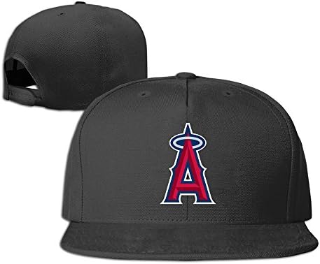 Okpk Los Angeles Angels Of Anaheim Plain Adjustable Snapback Hat Baseball Cap Unisex Black