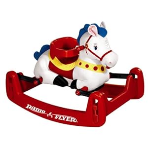 thumbnail interactive-video image 1 of Toddler Rocking Horse Rubber Bands Radio Fly / Today's Kids Bounce Horse Pony & Zebra Red Wagon For Kids 1 of 11